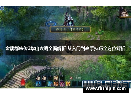 金庸群侠传3华山攻略全面解析 从入门到高手技巧全方位解析